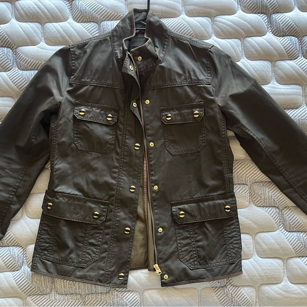 JCrew Olive Jacket (w/painted snaps)